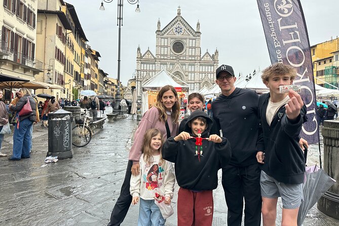 Best of Michelangelo in Florence Tour for Kids with Academy Gallery Fast Access - Stop 1: Piazza Santa Croce—set the stage without overdoing it