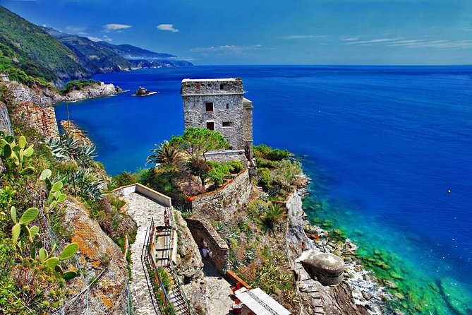 Cinque Terre & Portovenere Boat Adventure from Florence - Vernazza and Manarola: Castle Remains and Terraced Vine Color