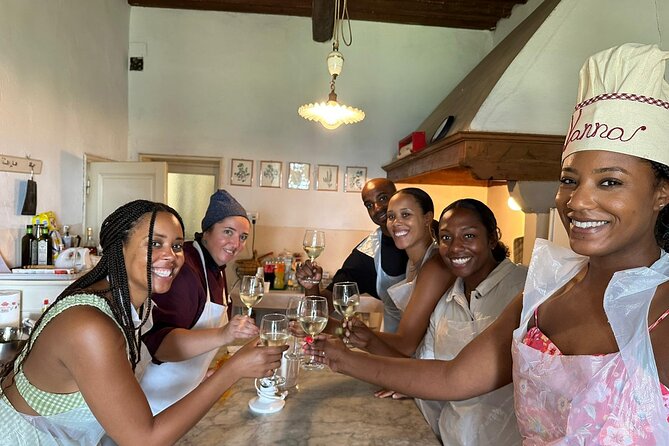 Cooking class, visit to the wine cellar, 2500 year old granaries - The meal you eat: lunch or dinner, with the wines you sampled