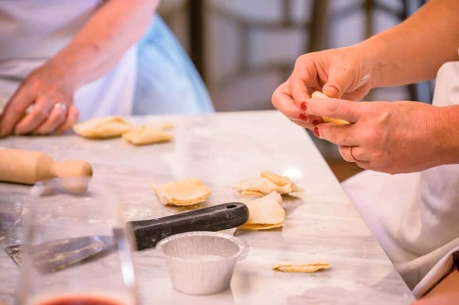 Cooking Class with Carbonara, Pesto Making, Lasagna, Cannoli - Sant’Ambrogio Market shopping: where the class starts