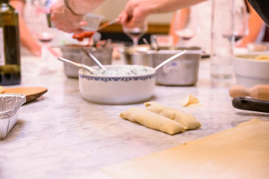 Cooking Class with Carbonara, Pesto Making, Lasagna, Cannoli - Gnocchi with homemade pesto: basil, garlic, pine nuts, and technique