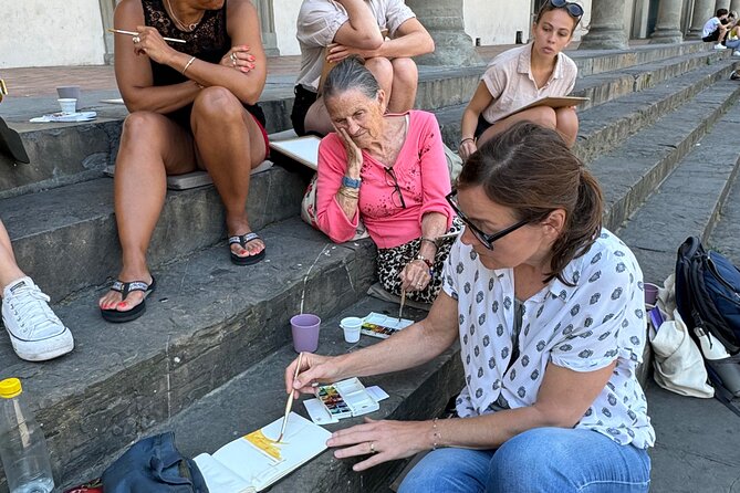 Drawing and Watercolor Workshop in the Heart of Florence - Group size, language, and how comfortable the session feels