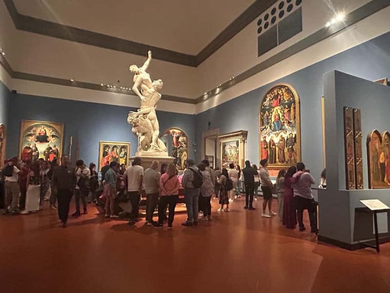 Florence:Accademia + David Entrance Ticket +Agudio Guide APP - Inside the main hall: Michelangelo’s David and the unfinished works