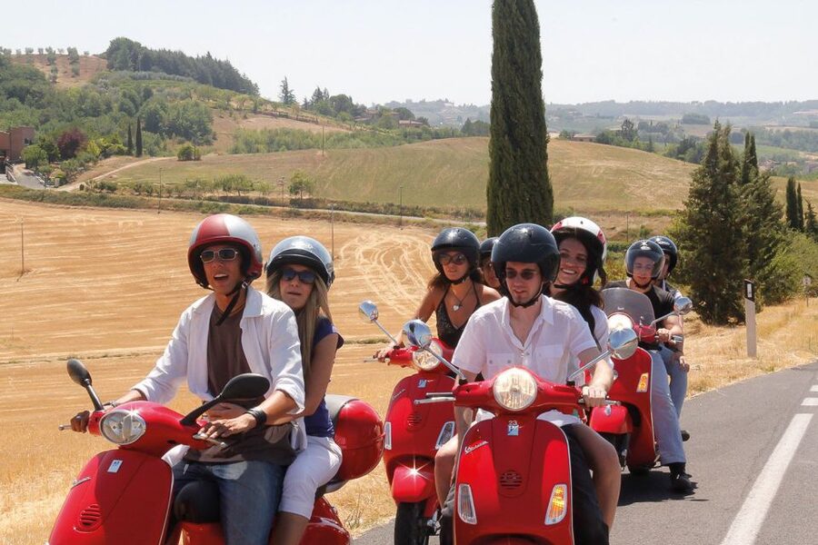 Florence/Badesse: Tuscany Group Vespa Tour with Wine Tasting - Know Before You Ride: License, Skill Checks, and Double-Vespa Options