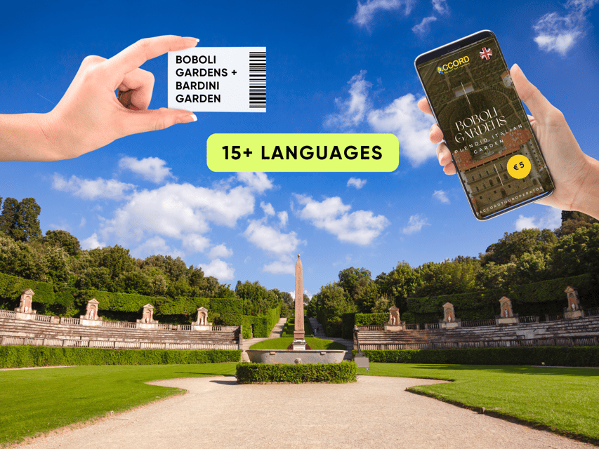 Florence: Boboli Gardens Reserved Entry Ticket & eBook - Ticket logistics: timed Boboli entry, all-day Villa Bardini