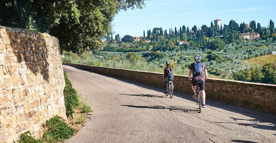 Florence: Chianti Hills Bike Tour with Farm Lunch & Wine - The working Chianti farm lunch: wine, olive oil, and real production