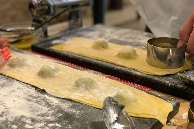 Florence: Cooking Class Pasta & Tiramisu Making Unlimited Wine - What you actually cook: fettuccine + ravioli, then tiramisu