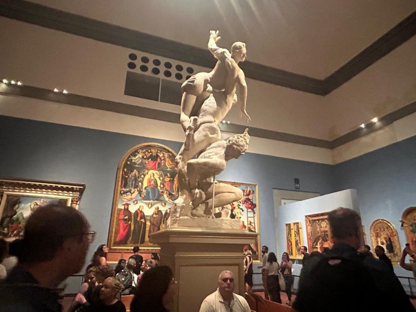 Florence: David's Accademia timed Ticket with Audio APP - Medici musical instruments and the Stradivarius detail