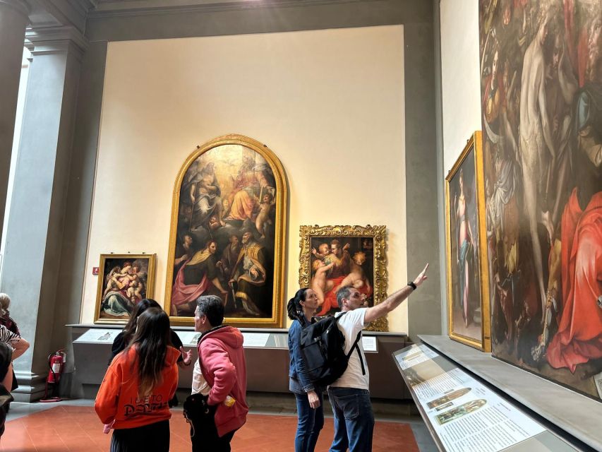 Florence: David's Accademia timed Ticket with Audio APP - Painting galleries and the medieval altarpieces upstairs