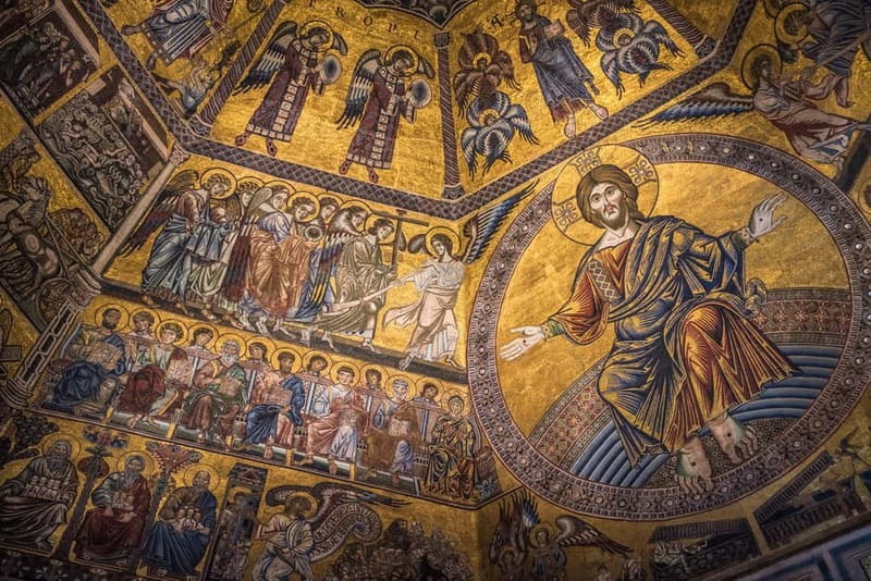 Florence Duomo Square Guided Walking Tour with Entry Tickets - Piazza views: the red dome, Giotto’s Bell Tower, and the Gothic-to-Renaissance bridge