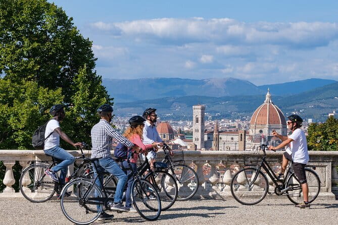Florence E-Bikes & Sights Tour for Small Groups or Private - San Niccolò and the Rose Garden pause (worth the climb)