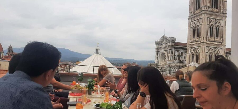 Florence from the rooftops: the exclusive tour - Stop 2: aperitivo, Chianti, and spritz with a skyline seat