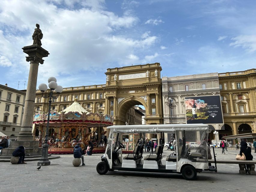 Florence: Golf Cart Tour with Panoramic Views - Electric golf cart comfort from Via di San Giuseppe 4R