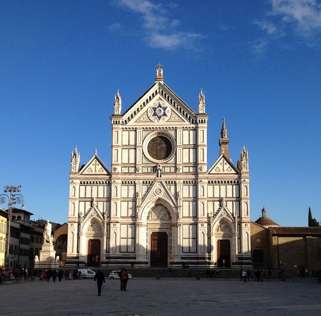 Florence: Guided Walking Tour with Entry to Santa Croce - Getting started at the Dante Alighieri statue