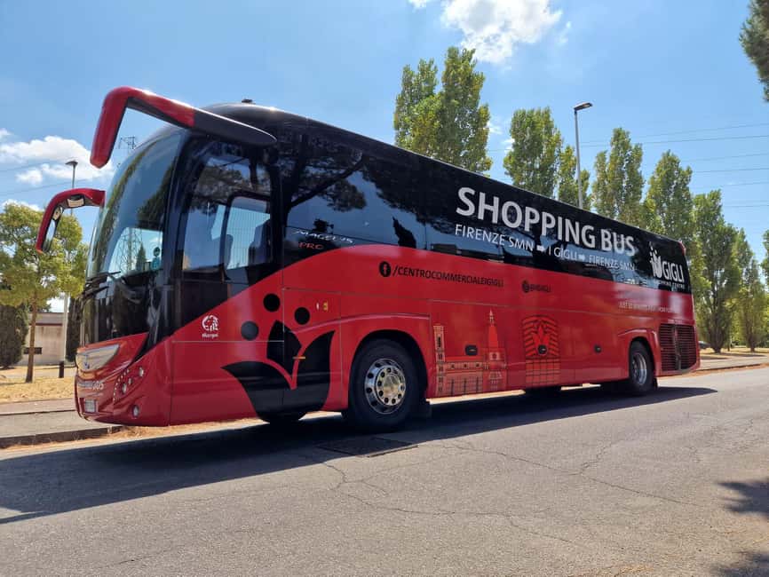 Florence: "I Gigli" Shopping Center Round-Trip Shuttle Bus - Things that can trip you up: timing, vouchers, and ticket checks