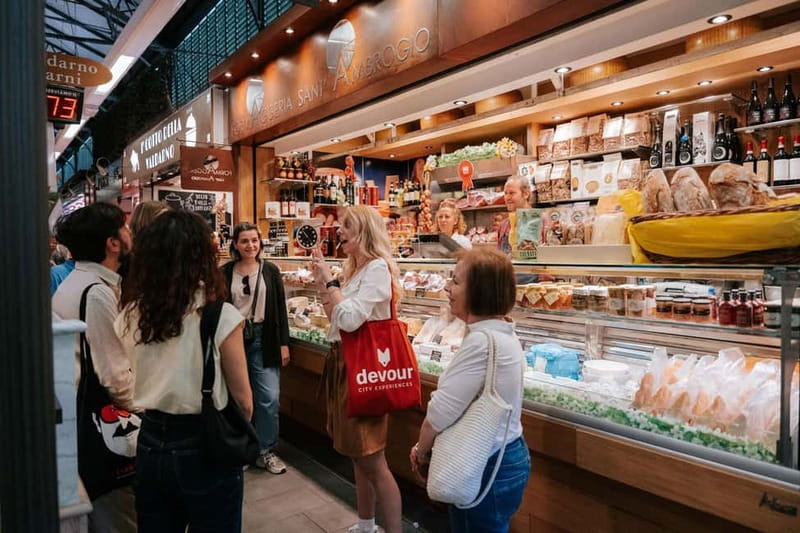 Florence: Local Food, Wine & Market Walking Tour - Market Stop: Cheese, Olives, Crostini, and Steak Florentine Style