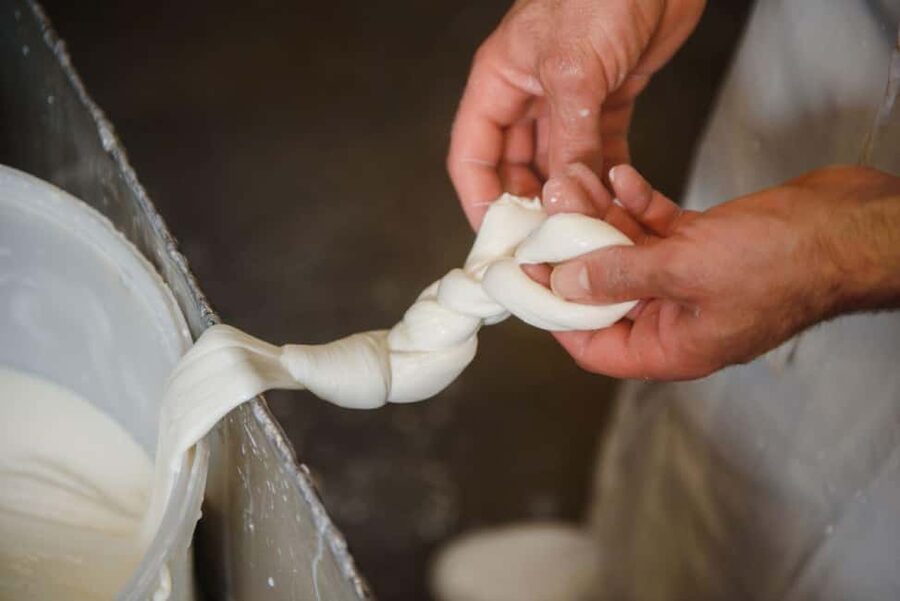 Florence: Mozzarella Making Workshop with Wine Tasting - The magic trick: turning curds into bocconcini