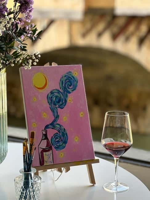 Florence: Paint&Wine with the view of Ponte Vecchio - Key things you’ll enjoy most