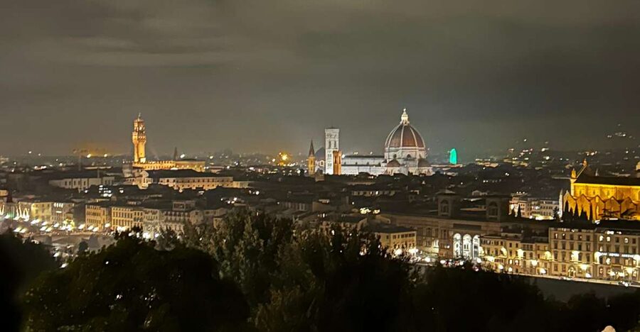 Florence : Painting and Wine - The setting: painting Florence with views that actually make sense