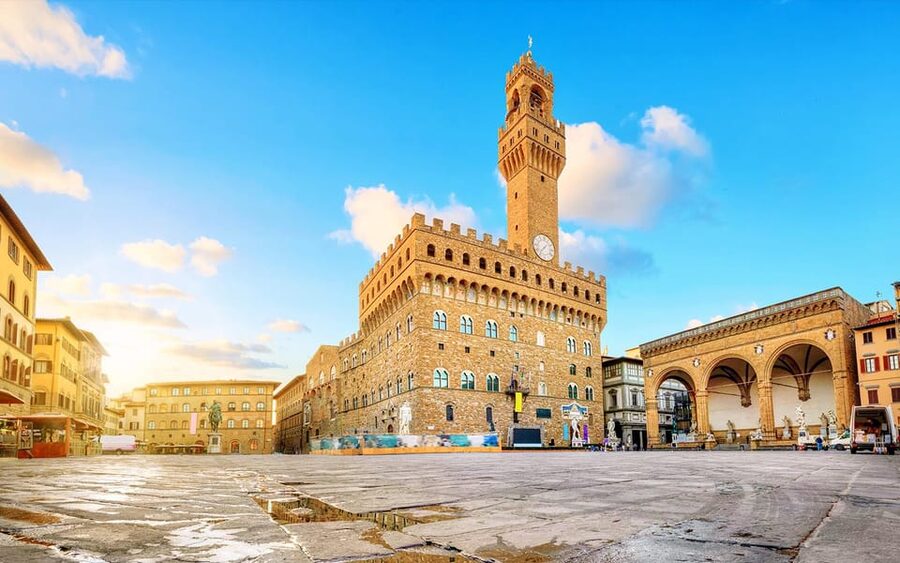 Florence:Palazzo Vecchio Skip-the-line Ticket & Audio Guide - Courtyard of Michelozzo: arches, columns, and painted myths