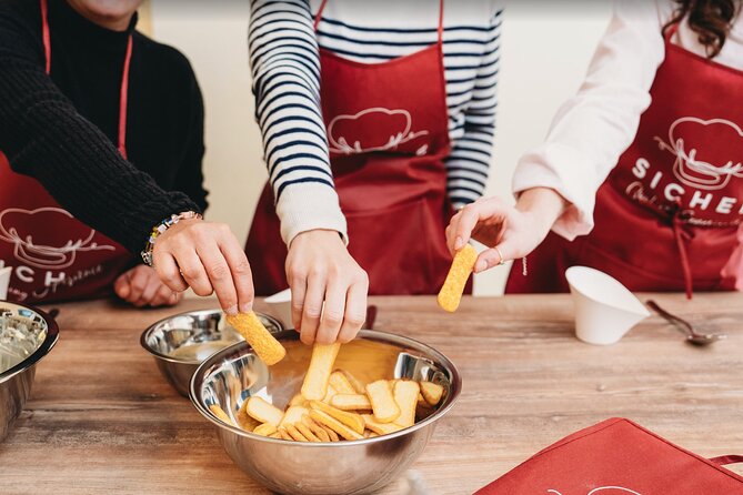 Florence Pizza & Tiramisù Cooking Class: Small Group Experience - The moment you sit down with what you made