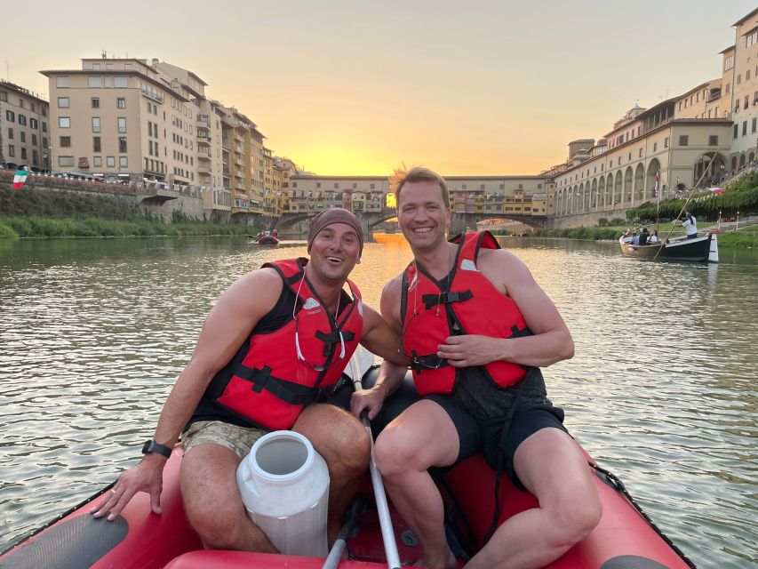 Florence: Ponte Vecchio Rafting Experience with Aperitif - San Niccolò Stop: Fisherman’s Hut Energy and a Smooth Start