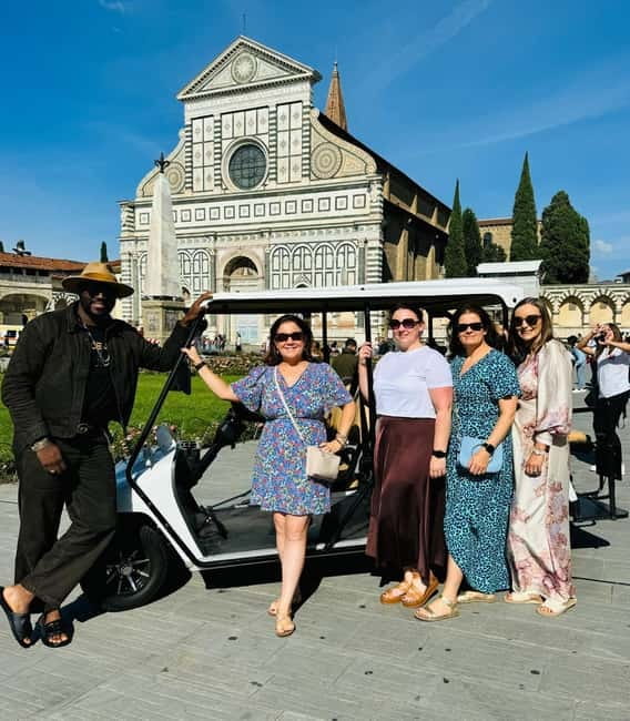 Florence: Private Electric Mini Car Tour with Local Guide - Uffizi and Palazzo Pitti: Art Stops Without the Drag