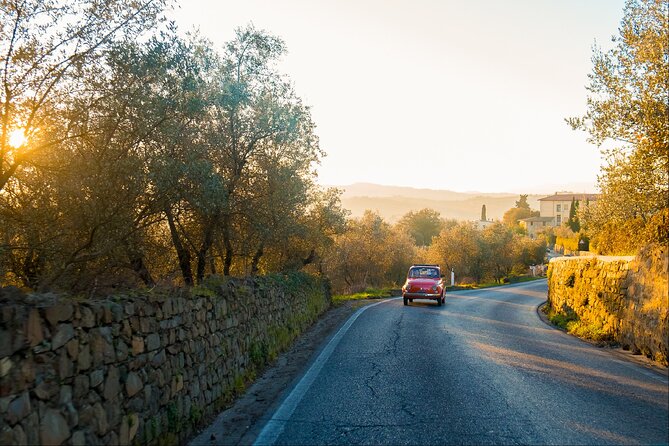 Florence: Private Vintage FIAT 500 with Wine & Olive Oil - Logistics that actually affect your day