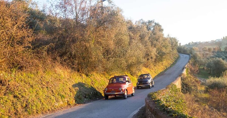 Florence: Private Vintage Fiat500 Countryside & Winery Lunch - Vintage FIAT 500 vibes in the Chianti countryside