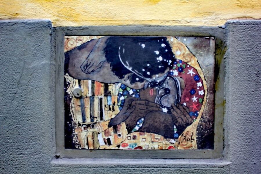 Florence: Street Art Tour - CLET Studio: Workshop Entrance and How Street Art Gets Built
