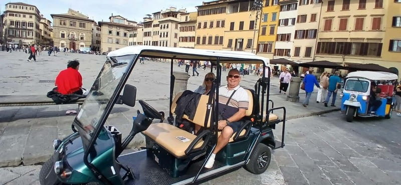 Florence to Fiesole golf cart tour:History & Panoramic views - Starting points in Florence: how to meet the cart without stress
