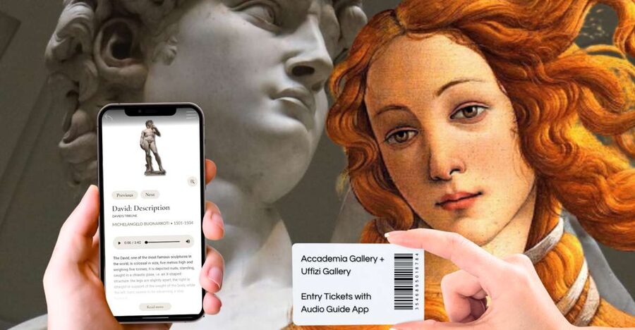 Florence: Uffizi & Accademia Priority Tickets with Audio App - Meeting points, ticket pickup, and the security check reality