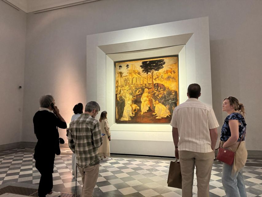 Florence: Uffizi Gallery Timed-Entry Ticket with Escort - Getting started: the Leonardo statue meeting point and your physical ticket