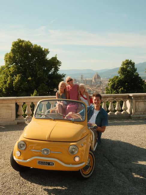 Florence Vintage Electric Fiat 500 – Private City Tour - Getting out of the city streets: the hills change the whole mood