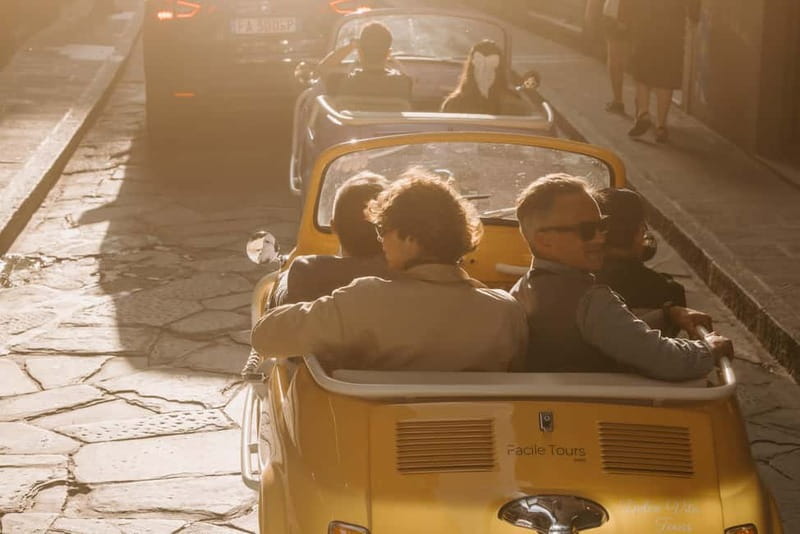 Florence Vintage Electric Fiat 500 – Private City Tour - The optional 3-hour version: olive oil and wine, plus more countryside angles