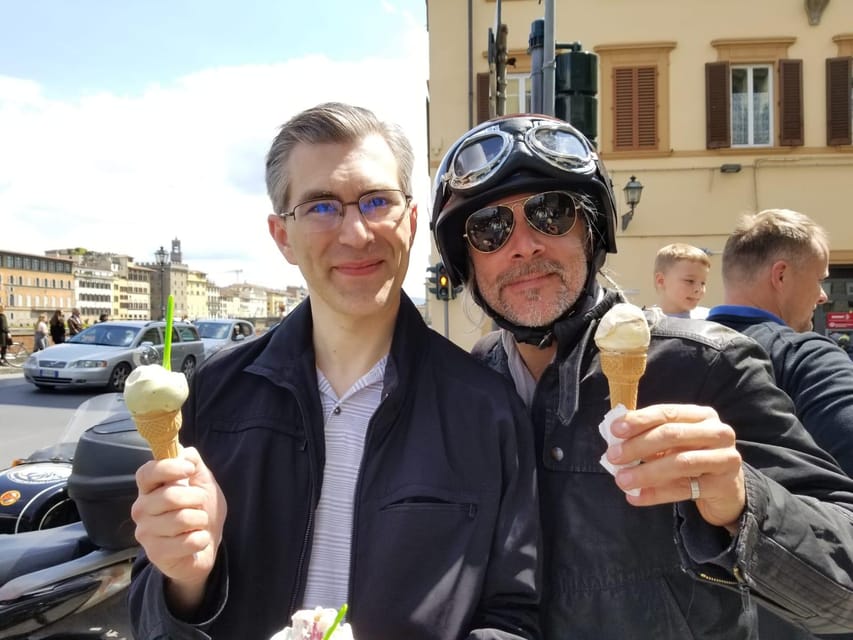 Florence Vintage Motorcycle Sidecar ride - Morning or Sunset - Michelangelo Square and terrace: timing matters for sunset