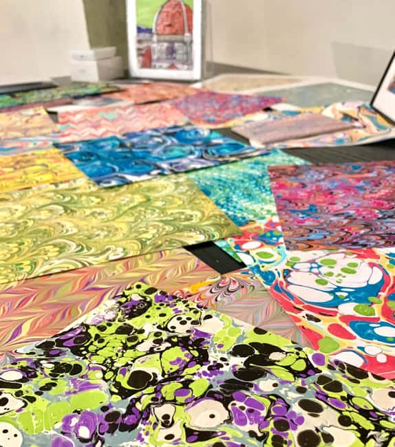 Florentine Paper Marbling Artisan Experience - What You Learn in Patterns, Tools, and Color Mixing (So Your Results Improve)