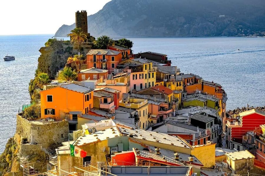 From Florence: Full-Day Private Cinque Terre Tour with Pisa - The ferry to Vernazza: the best moving view of the day