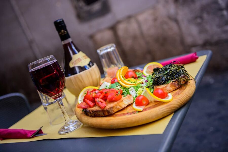 From Florence: Outdoor Wine Dining in San Gimignano Winery - The welcome center walking tour: start with the property, not just wine