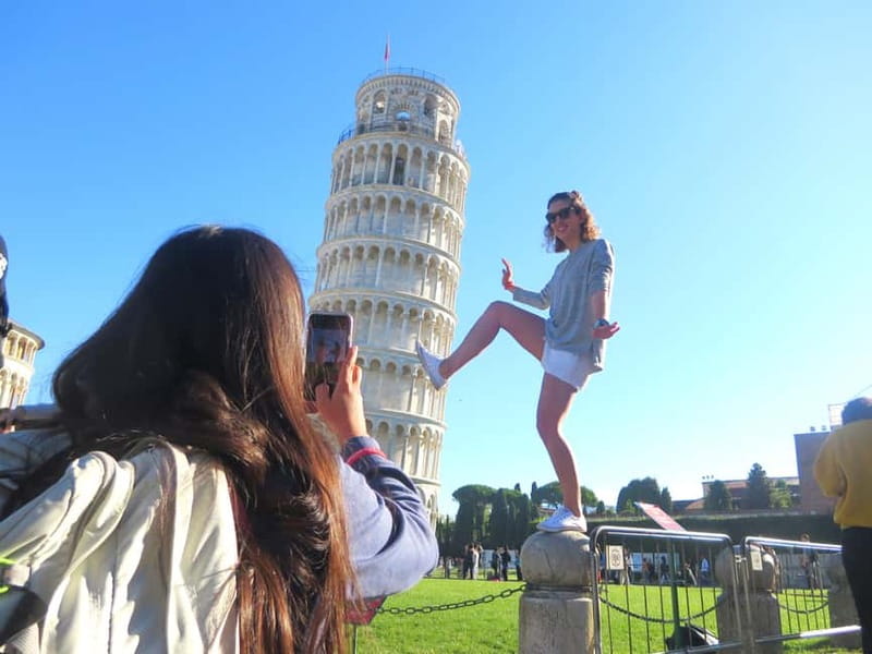 From Florence: Pisa and Cinque Terre Day Tour - Small Group - Pisa and the Leaning Tower area: where 1 hour can still work