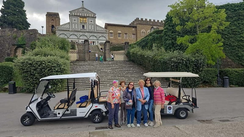 Golf cart tour of the hills of Florence and Piazza Michelangelo - Piazza Torquato Tasso to Porta Romana: a quick warm-up photo stop