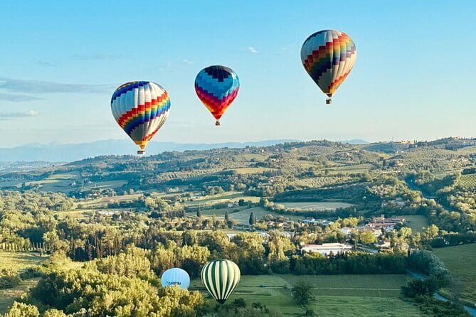 Hot Air Balloon ride in Tuscany countryside from Chianti - After Landing: Prosecco Toast and a Real Breakfast