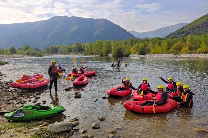 Kayak bridge of the devil - English instruction and mixed competence levels