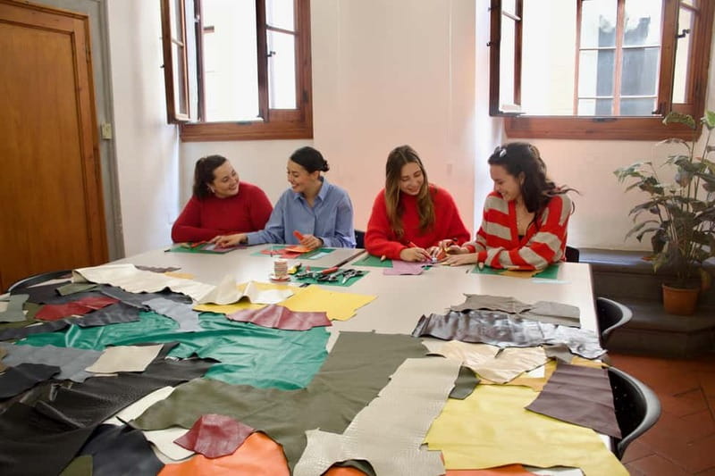 Made in Florence: Your Leather Crafting Experience - Personalize your wallet or keychain with paint and hardware