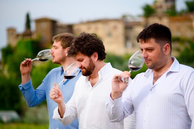 Montefioralle Winery - Tour and Wine Tasting in Chianti - Stop 1: the tasting where vineyards frame the table