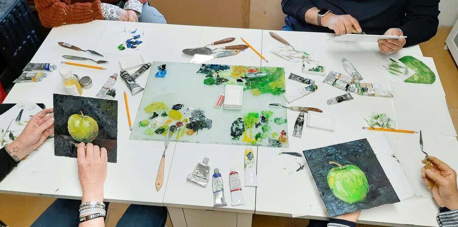 Palette Knife Painting Class Florence - Drying time, bringing your art home, and packing reality checks