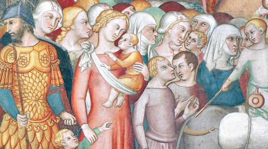 San Gimignano Cathedral & Museum of Sacred Art Entry Ticket - Old Testament stories on the left: Bartolo di Fredi’s 1367 work