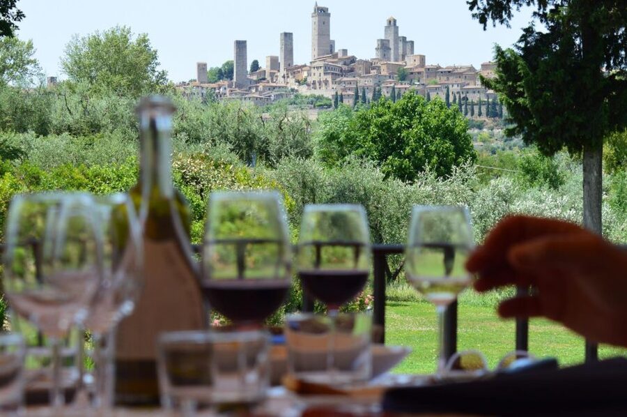 San Gimignano: Premium Wine Tour with Lunch - The 5-wine tasting: Vernaccia, Chianti Riserva, and a Supertuscan