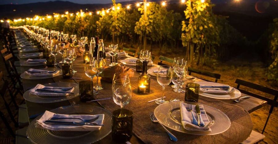 San Gimignano: Romantic Vineyard Dinner - Tenuta Torciano Setting: Vine Rows, Gardens, and Views That Do Real Work