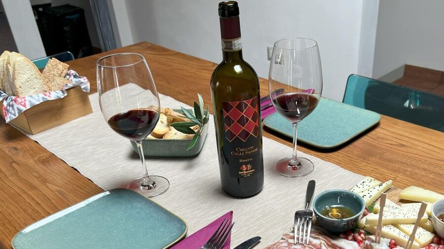 San Gimignano: Vineyard and Cellar Tour with Wine Tasting - The pairing table: cured meats, cheese, dried fruit, and olive oil